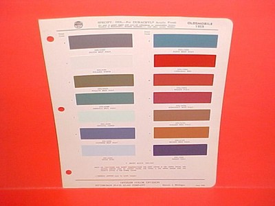 1959 OLDSMOBILE SUPER DYNAMIC HOLIDAY 88 98 CONVERTIBLE COUPE PAINT CHIPS DITZ
