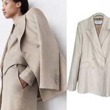 Gabriela Hearst Stephanie Blazer Wool Silk Linen Italy IT40 US S (4)