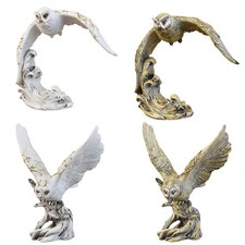 Eulenfigurensammlung Tierskulptur für das Eingangsregal