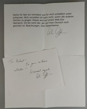 Autogramm + Begleitschreiben US Schauspieler Alan Oppenheimer ca. 2002 (131728)