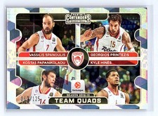 Olympiacos Piraeus 2025-26 Contenders EuroLeague #2 Team Quads #/125