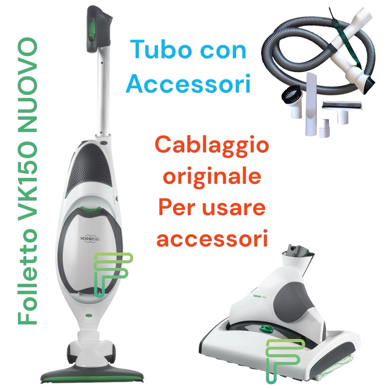 folletto vk150 ricondizionato con lavapavimenti sp530 completo