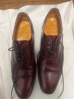 Berwick 1707 Burgunderrot Leder Elegant Schuhe Herren 7,5 US/26,5cm...