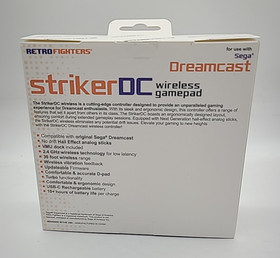 StrikerDC  Sega Dreamcast Wireless Retro Fighters Controller White Gamepad
