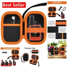 Waterproof Protective Case for Garmin inReach Mini 3/3 Plus/2 with Orange Zipper