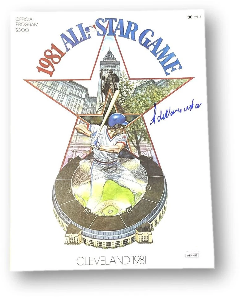 Fernando Valenzuela Firmado Autografiado 1981 All Star Game Programa JSA Testigo