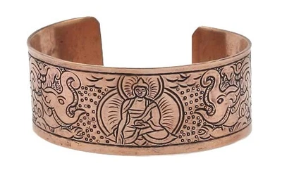 Buddha Sakyamuni Armreif aus Kupfer 102265 - Bild 1 von 4