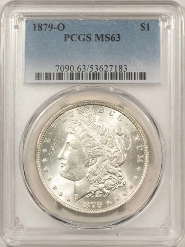 1879-O $1 MORGAN DOLLAR - PCGS MS-63 BLAST WHITE
