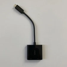 Belkin - USB-C to HDMI Adapter + Charge - 4K - 60W - AVC002btBK - BLACK