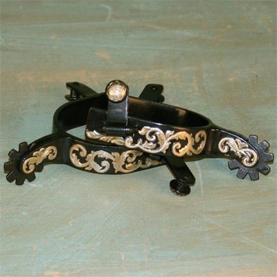 Black Steel Floral Spurs