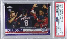 2019 Chrome Update Target Purple Refractor /175 Carter Kieboom PSA 10 GEM MT 8d2