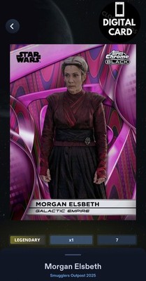 10cc MORGAN ELSBETH MAGENTA SMUGGLERS OUTPOST 25 LEGENDARY Star Wars Card Trader