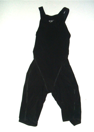 Speedo LZR Pro Record Breaker Racing Swim Suit Women 27 Black Kneeskin 7190920