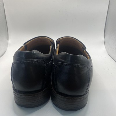 Johnston & Murphy Shoes Mens Size 9.5 Black Leather Slip On  display picture 1