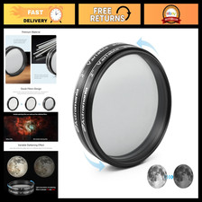 2" Variable Grey Polarizing Filter for Telescopes Eyepieces, 1-40 Light Contr