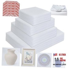 350 Pcs Dish Packing Supplies for Moving - 250 Cushion Foam Pouches - 4 Sizes