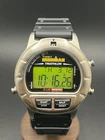Vintage Timex Ironman Triathlon 8 Lap Memory Stainless Steel Men’s Digital Watch
