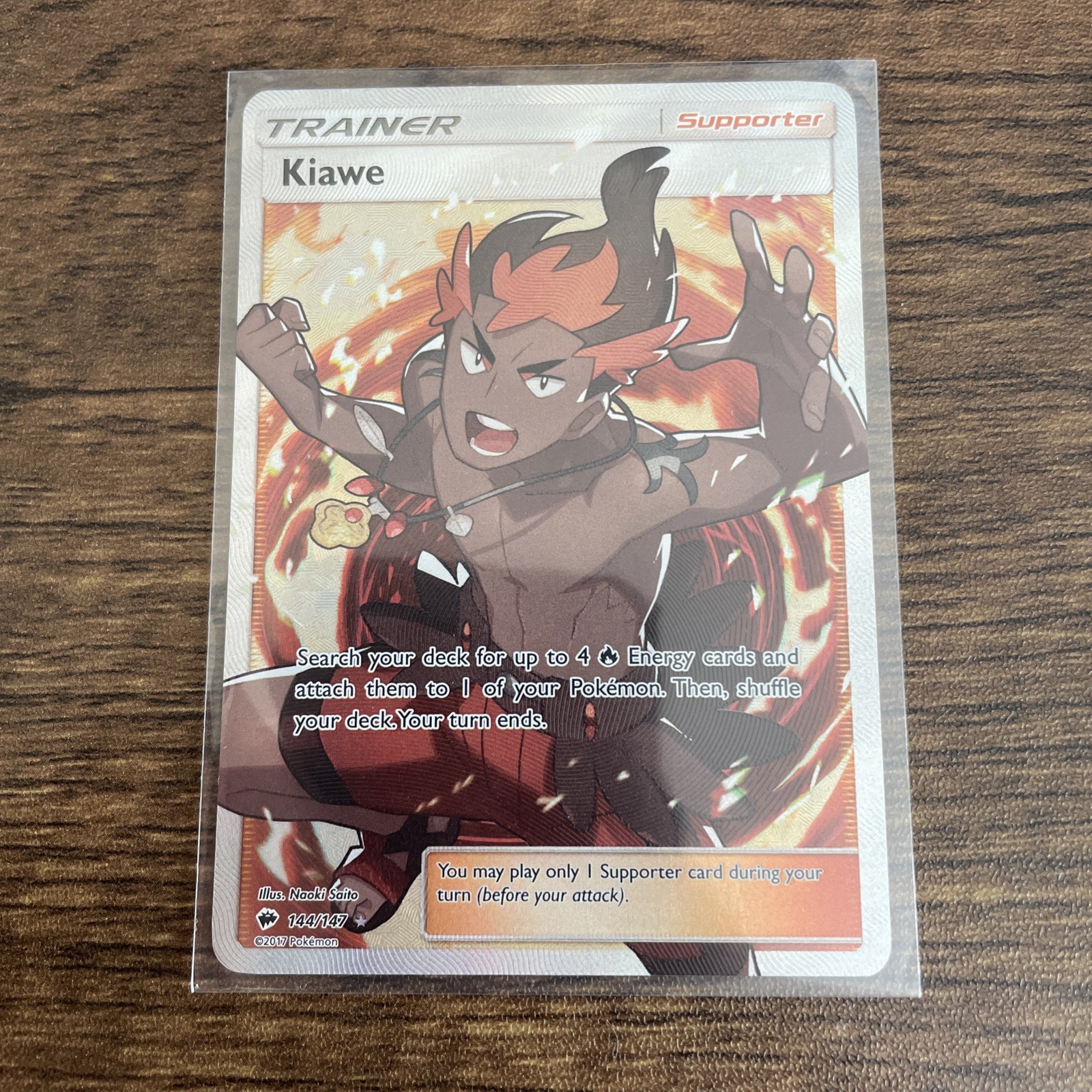 Kiawe (Full Art) 144/147 Sm-Burning Shadows Holo