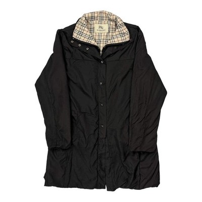Burberry Karierte Jacke - Large Schwarz Polyester