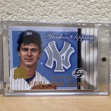 2000 Fleer Greats Yankees Clippings Don Mattingly Game-Worn Uniform Yankees