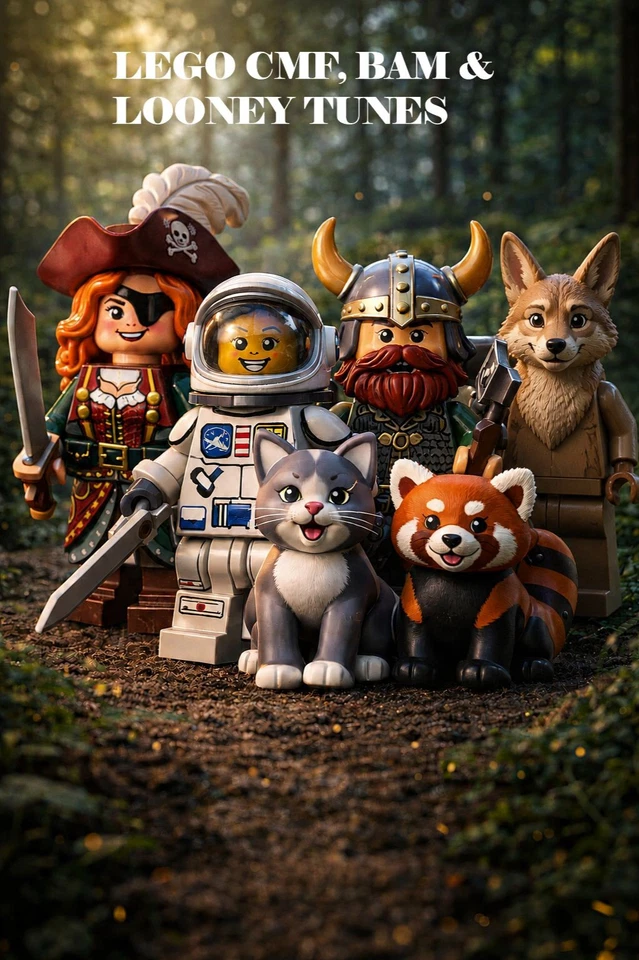 LEGO NEUE CMF, BAM & LOONEY TUNES MINIFIGUREN AUKTION AB 1 EUR