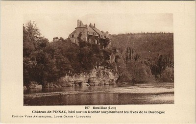 CPA SOUILLAC Chateau de Pinsac, gebaut auf einem Felsen mit Blick (122870)