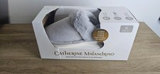 NWT Catherine Malandrino Gray Premium Women's Slippers Size Small 6/7