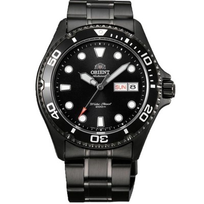 Orient Ray Raven II 41.5mm Black Dial Steel Mens Automatic Watch TAA02003B9