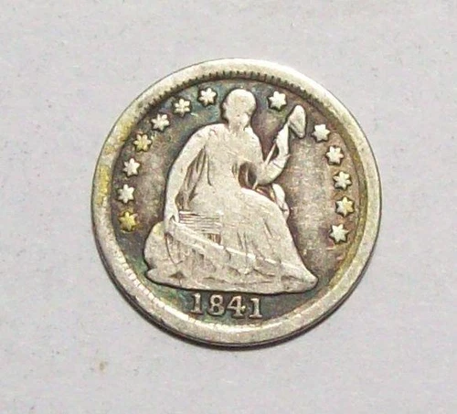 1841-O SEATED LIBERTY HALF DIME Tough Date Sharp G++ / VG  #28B54