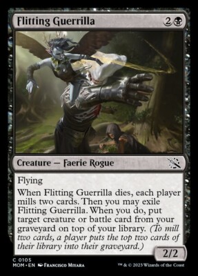 MTG March of the Machine C Flitting Guerilla #0105 PLAYSET 4x x4
