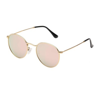 Round Polarized Sunglasses for Men Women Vintage Lens Classic Circle Sun Glasses