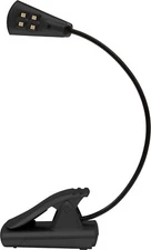 UltraBrite 4-LED 32 Lumens Clip Anywhere Long Lasting BookLight UBL014-BLK
