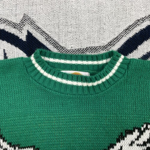 VTG NFL Kids Philadelphia Eagles 80s 90s Sweater Green MEDIUM 10-12 Flying Eagle - Picture 12 of 21