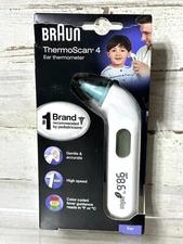 BRAUN ThermoScan 4 Digital Ear Thermometer High Speed One Second