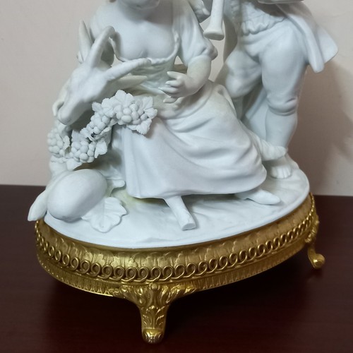 Antique Capodimonte Statue Porcelain Biscuit Naples Italy Sculpture Marked 20th - Picture 8 of 17