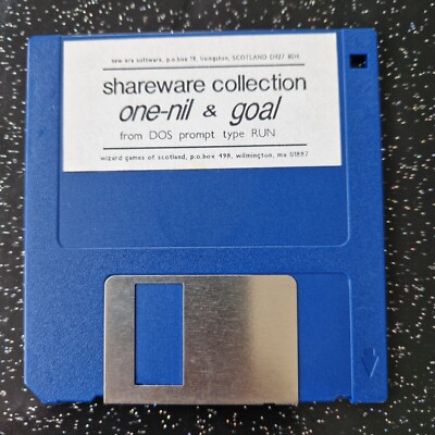 one-nil & goal - Shareware Sammlung - PC 3,5'' Diskettenspiel - nur Diskette 90er