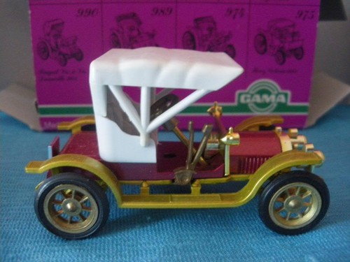 990 H Vintage Gama 986 Allemagne Opel Doktorwagen 1909 CAB 1:45 + Boite - Zdjęcie 1 z 8