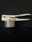 Vintage Potato Tomato Crusher Masher Metal Bone Handle 10 Inches Long 4 Wide  — photo 3