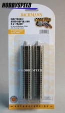 BACHMANN 44848 E-Z TRACK N 5" AUTO-REVERSING STRAIGHTS (6) silver rail BAC44848