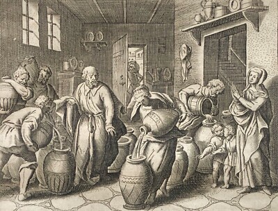 Miracle Charité D'Elisée Rettung Einer Veuve Matthäus Merian (1593-1650) Xvii