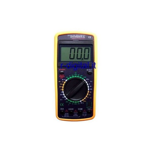 MULTIMETRO DIGITALE DISPLAY TESTER SUPPORTO SCHERMO CAVI MISURATORE DI CORRENTE - Picture 2 of 3