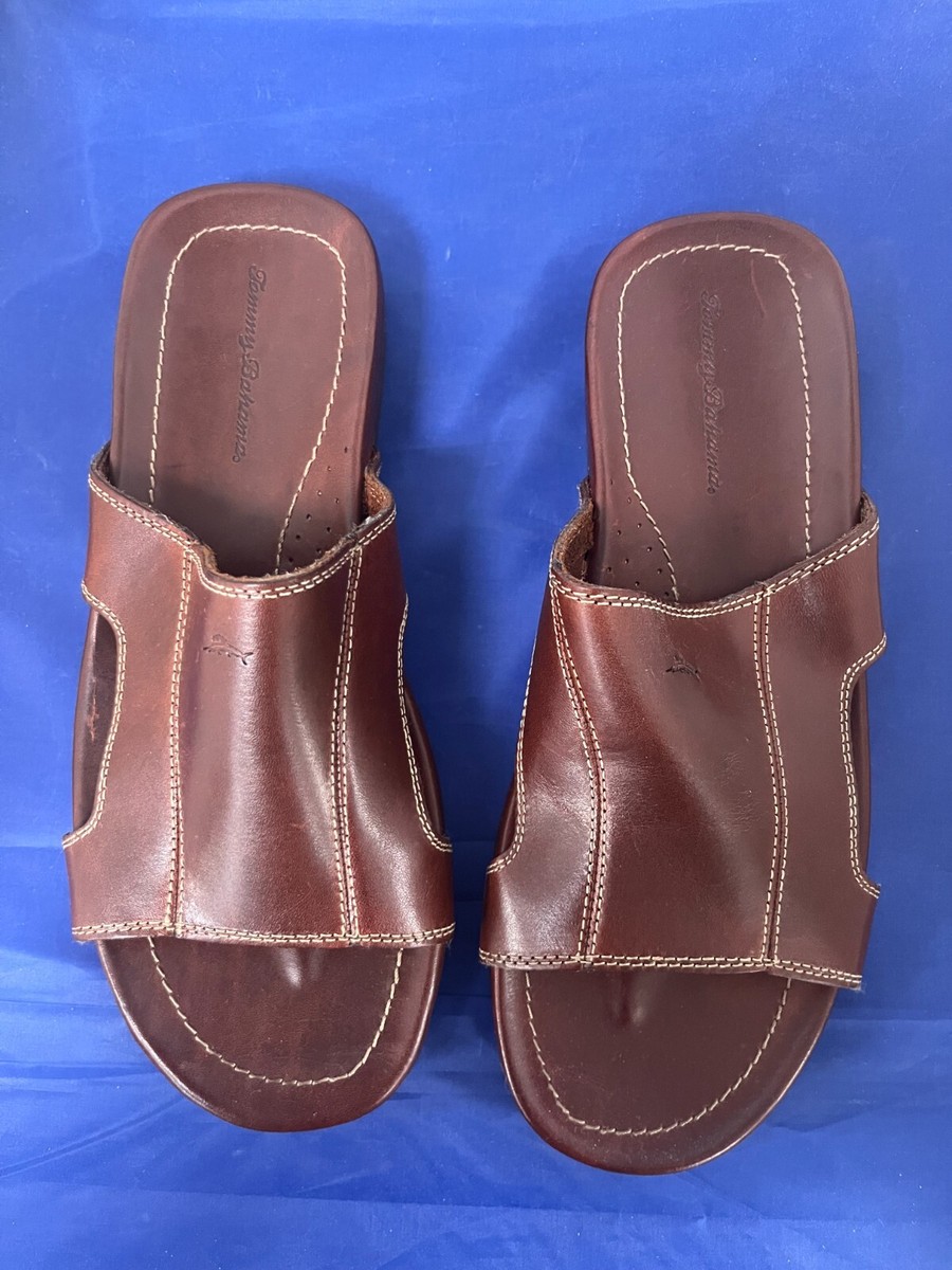 Tommy Bahama Maui Leather Slides Men display picture 1