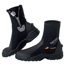 Seac Pro HD 6mm Neoprene Dive Boots Zippered Cold Water Scuba Gear Non Slip Sole