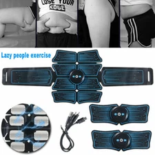 Rechargeable Abdominal Muscle Stimulator Trainer Abs Fitness Excersize Gear