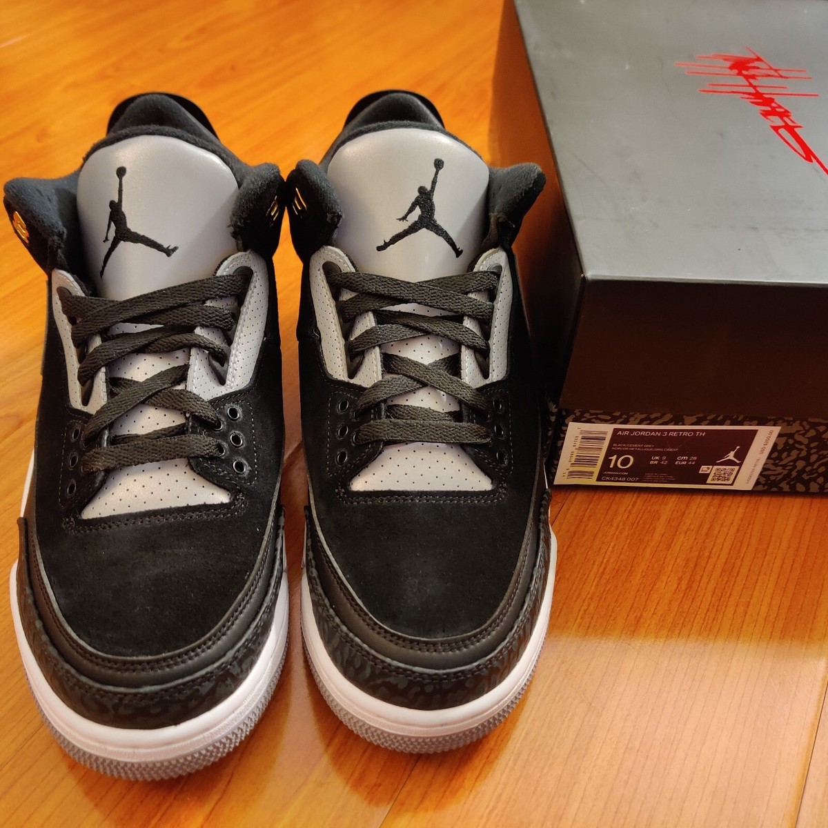 Jordan 3 Black Cement Sz10 Jordan 3 Retro OG  main image 2