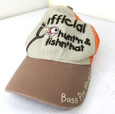 Bass Pro Shops official hunt'n  fishn' Kids Youth Baseball Hat Orange Strapback