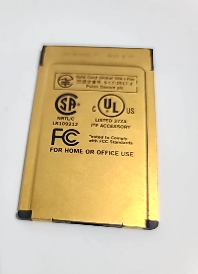 Psion Dacom Global 56k Fax & Modem Gold Laptop PC Card (LR109212) - Image 2 of 4