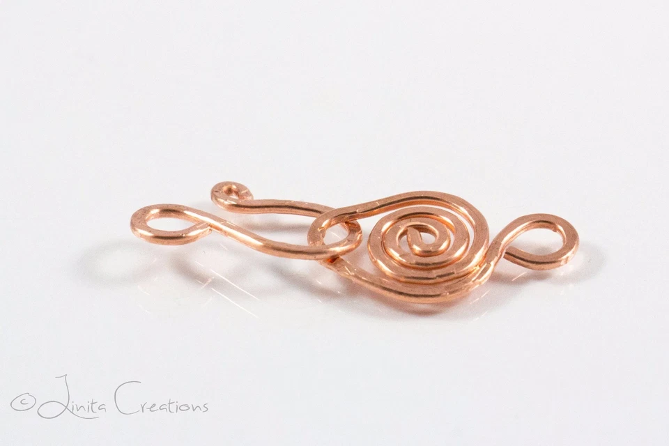 5 Handmade Copper Clasp & Hook Sets by LiNiTa creations - Image 4 of 4