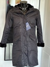 Regatta Womens Black Romine Waterproof Breathable Insulated Ladies Parka Coat