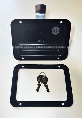 Commercial Contractor Truck Cap Black Folding T-Handle w Lock #711